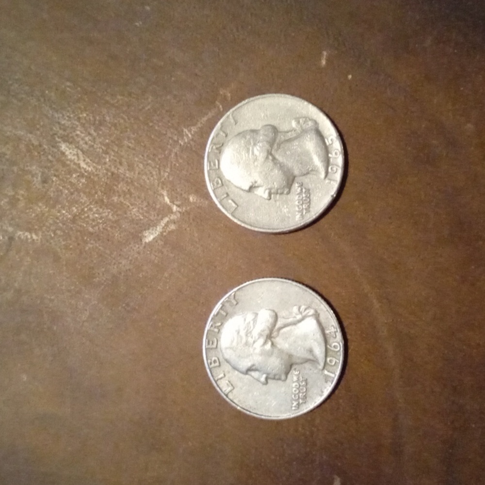 1964 90% 1965 0% Rare Quarter set